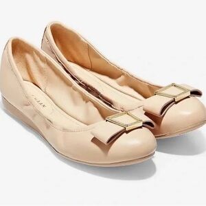 Cole Haan Women's Cream Bow Flats